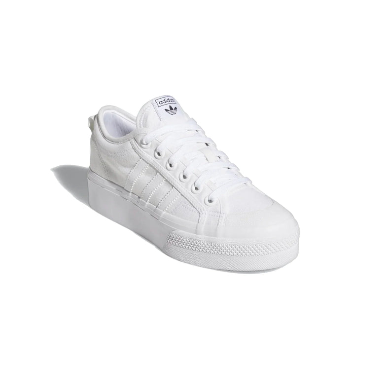 Adidas Women's Nizza Platform Shoes Cloud White/Cloud White/Cloud White FV5322