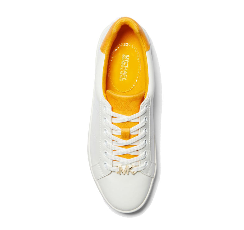 Michael Kors Women's Poppy Logo Trim Sneaker Jasmine Yellow