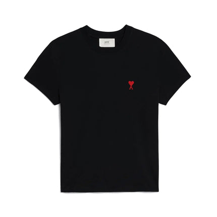 AMI Alexandre Mattiussi Unisex Ami de Coeur Small Logo T-Shirt Black - Ready to Ship