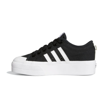 Adidas Women's Nizza Platform Shoes Core Black/Cloud White/Cloud White FV5321 - Ready to Ship