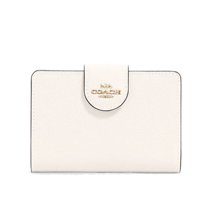 Coach Women's Medium Corner Zip Wallet Gold/Chalk