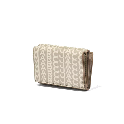 Marc Jacobs Women's The Monogram Medium Trifold Wallet Khaki