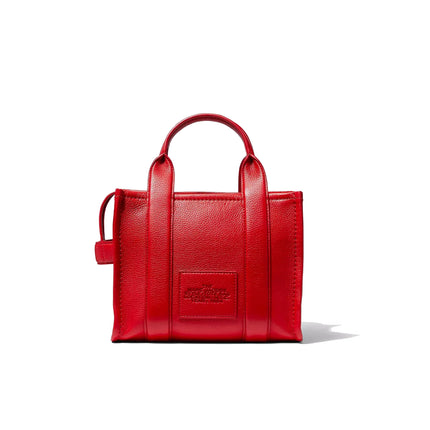 Marc Jacobs Women's The Leather Small Tote Bag True Red