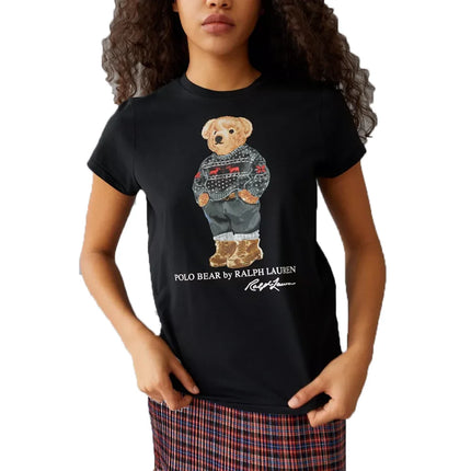 Polo Ralph Lauren Women's Polo Bear Tee Black