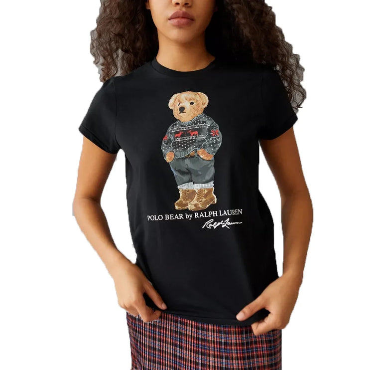 Polo Ralph Lauren Women's Polo Bear Tee Black