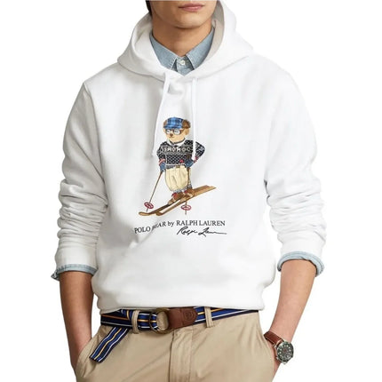 Polo Ralph Lauren Men's Ski Polo Bear Sweatshirt White