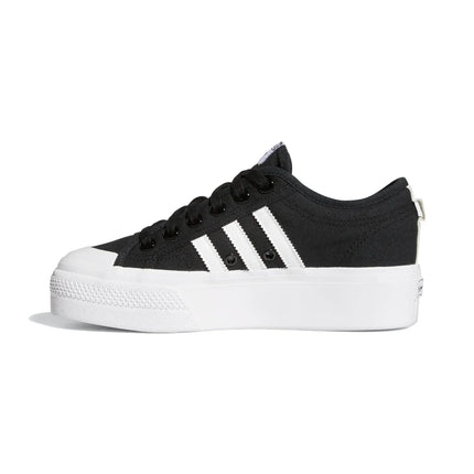 Adidas Women's Nizza Platform Shoes Core Black/Cloud White/Cloud White FV5321