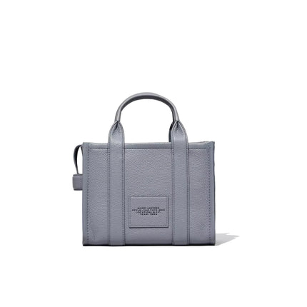 Marc Jacobs Women's The Leather Small Tote Bag Wolf Grey - Ready to Ship