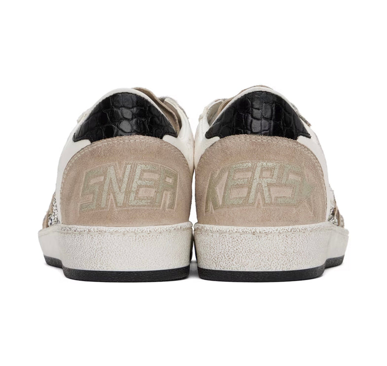 Golden Goose Women's Ball Star Sneakers Shine/Taupe - Ready to Ship