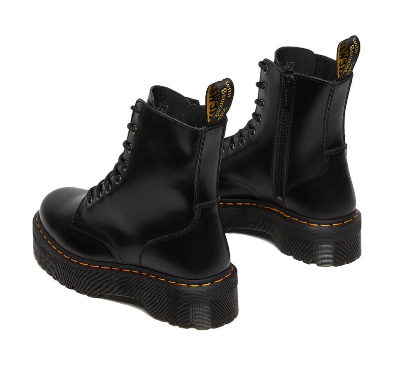 Dr. Martens Women's Jadon Smooth Leather Platform Boots Black - Special Price