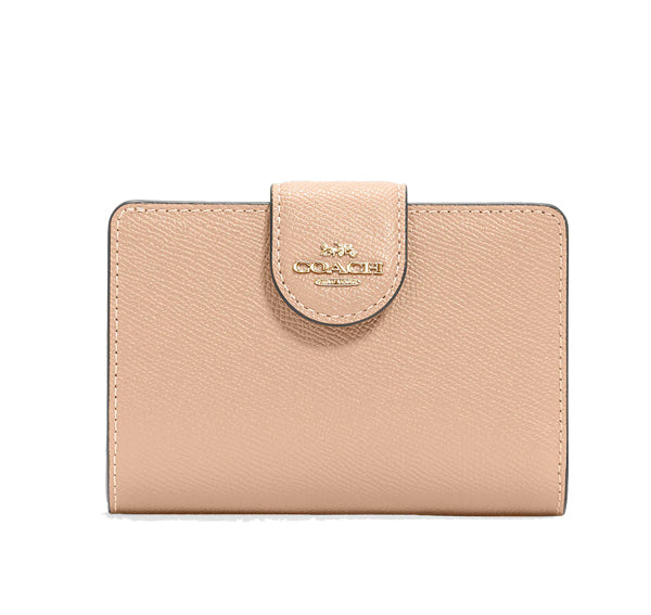 Coach Women's Medium Corner Zip Wallet Gold/Taupe