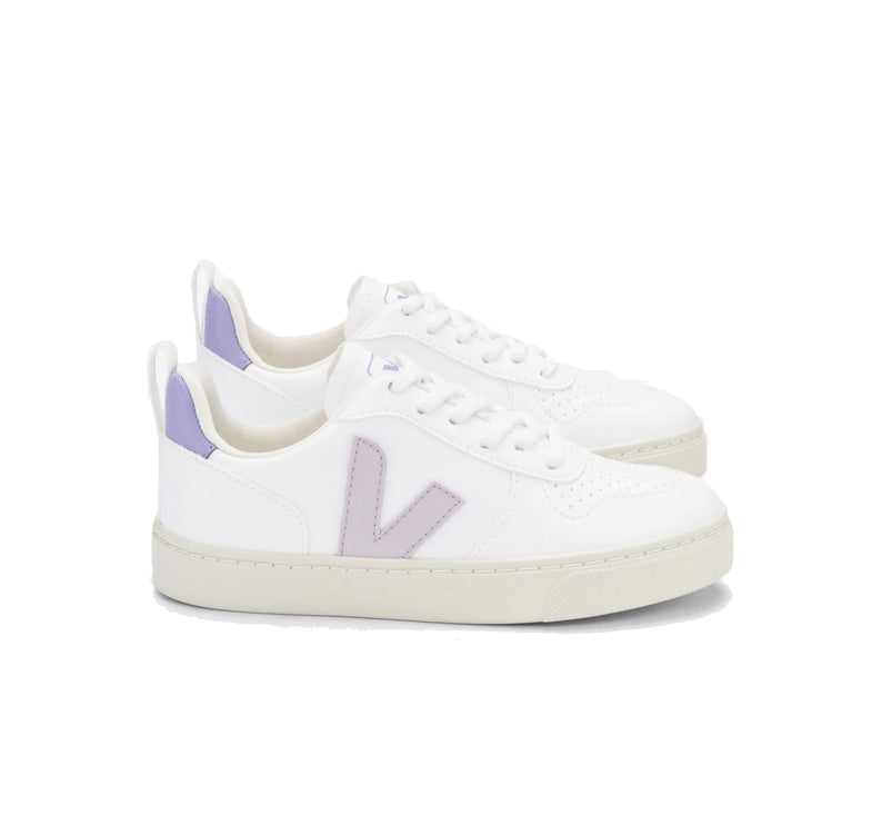 Veja Grade School V-10 Laces CWL White Parme Lavande