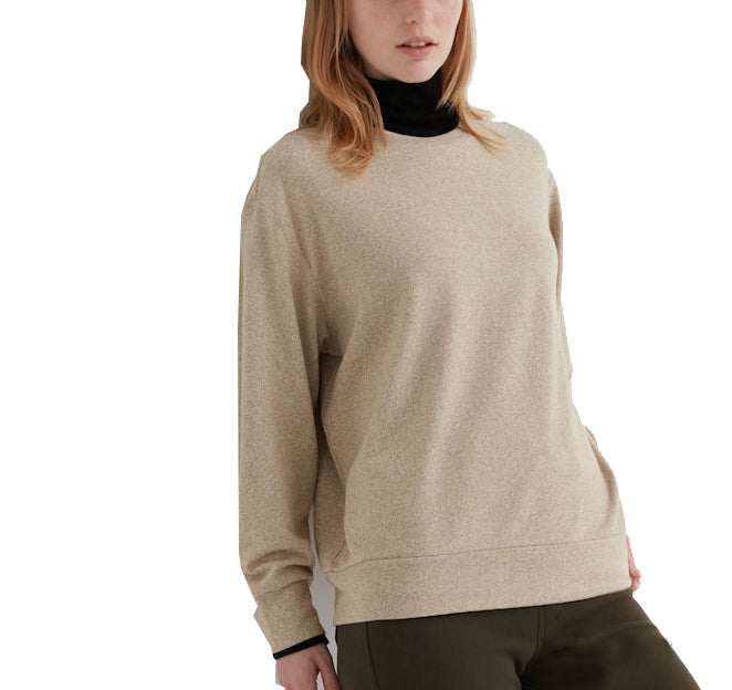 Uniqlo Women's Soft Knitted Long Sleeve Top Beige