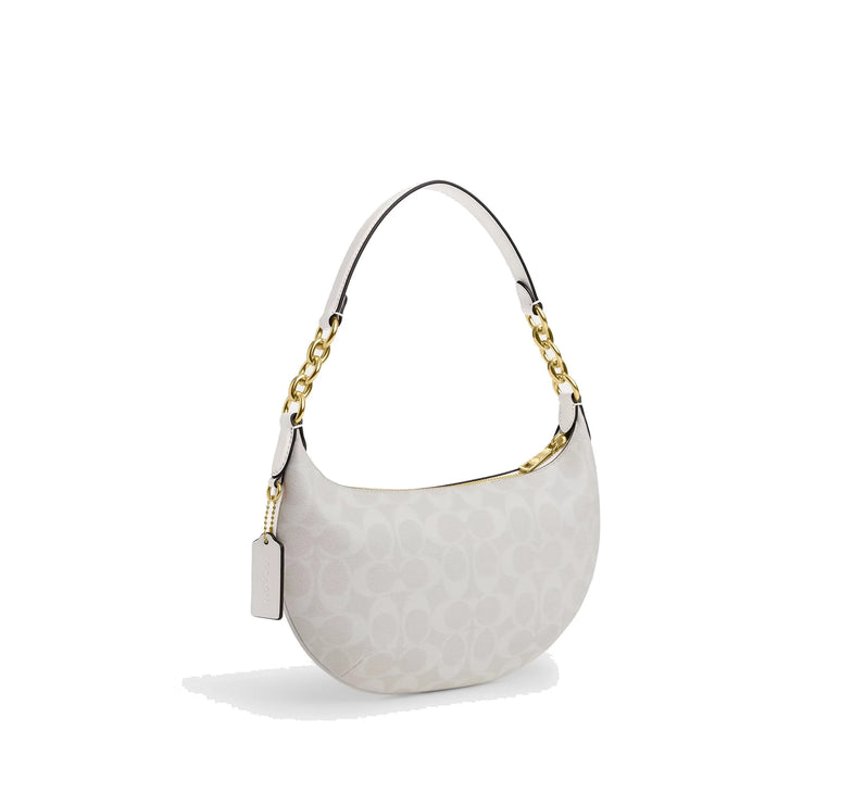 Coach Women's Payton Hobo In Signature Canvas Gold/Chalk/Glacierwhite