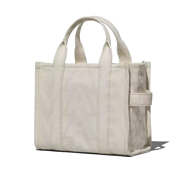 Marc Jacobs Women's The Outline Monogram Small Tote Bag Optic White