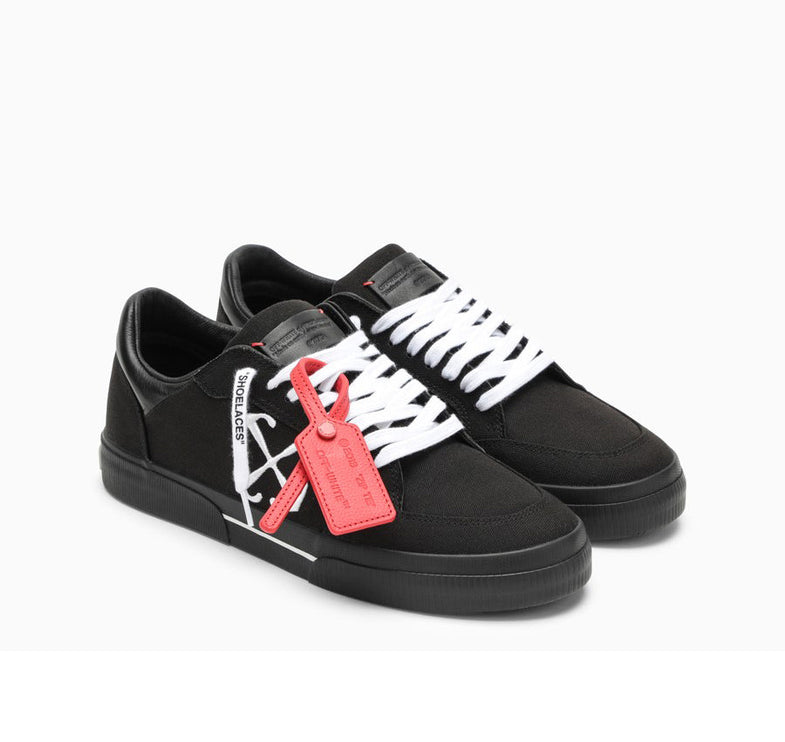 Off White Men's Low Vulcanized Sneakers Black 1001