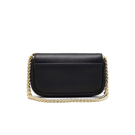 Marc Jacobs Women's The J Marc Mini Bag Strap Black/Gold - Ready to Ship