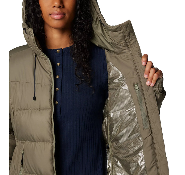 Columbia Women's Pike Lake II Long Jacket Stone Green