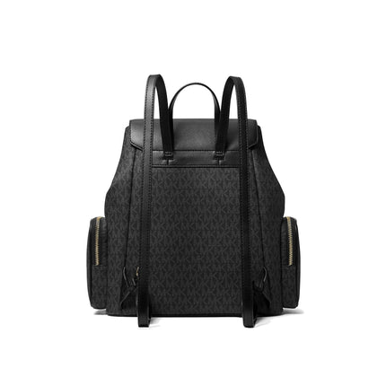 Michael Kors Women's Jet Set Large Logo Backpack Black