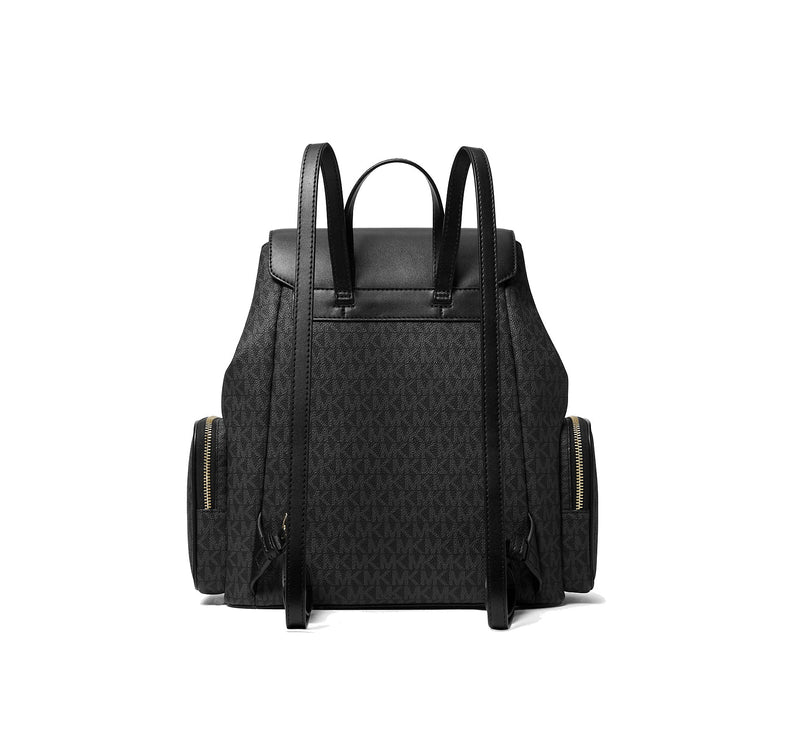 Michael Kors Women's Jet Set Large Logo Backpack Black