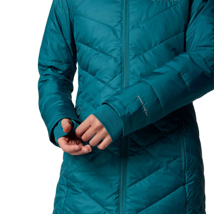 Columbia Women's Heavenly Long Hooded Jacket River Blue