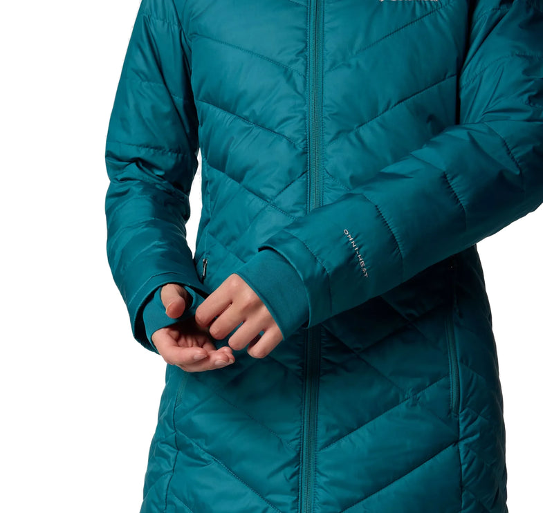 Columbia Women's Heavenly Long Hooded Jacket River Blue