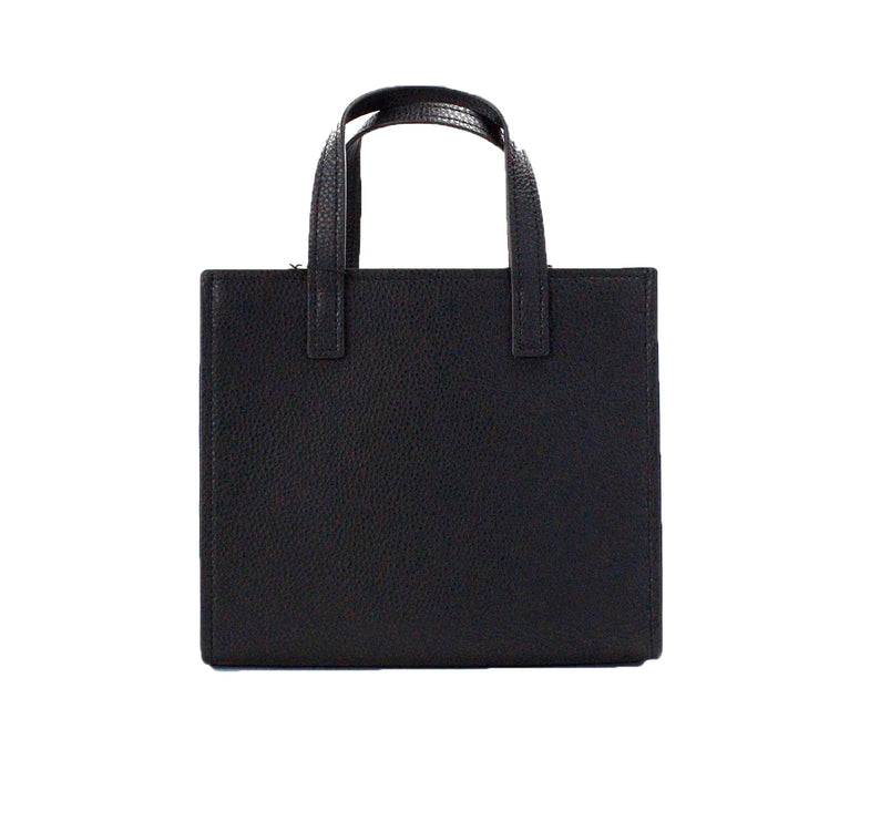 Marc Jacobs Women's Mini Grind Branded Leather Tote Bag Black