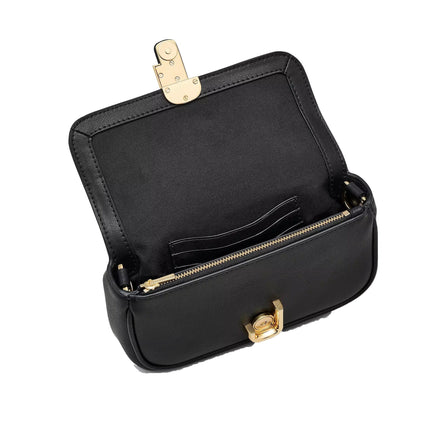 Marc Jacobs Women's The J Marc Mini Bag Strap Black/Gold - Ready to Ship