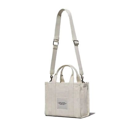 Marc Jacobs Women's The Outline Monogram Small Tote Bag Optic White