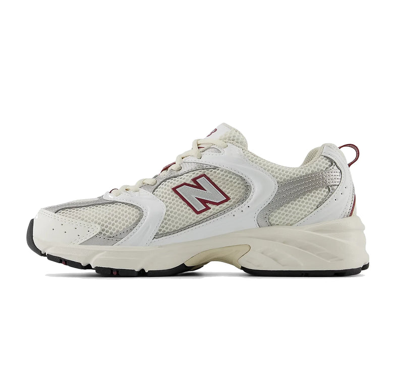 New Balance 530 Sea Salt with White and Mercury Red MR530SZ