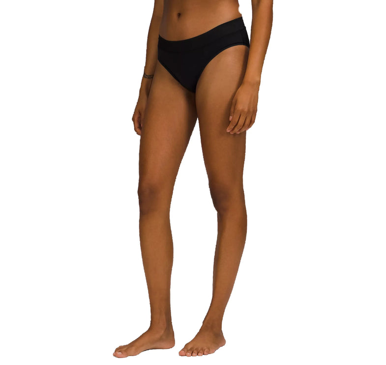 lululemon Women's UnderEase Mid-Rise Bikini Underwear 5 Pack Black