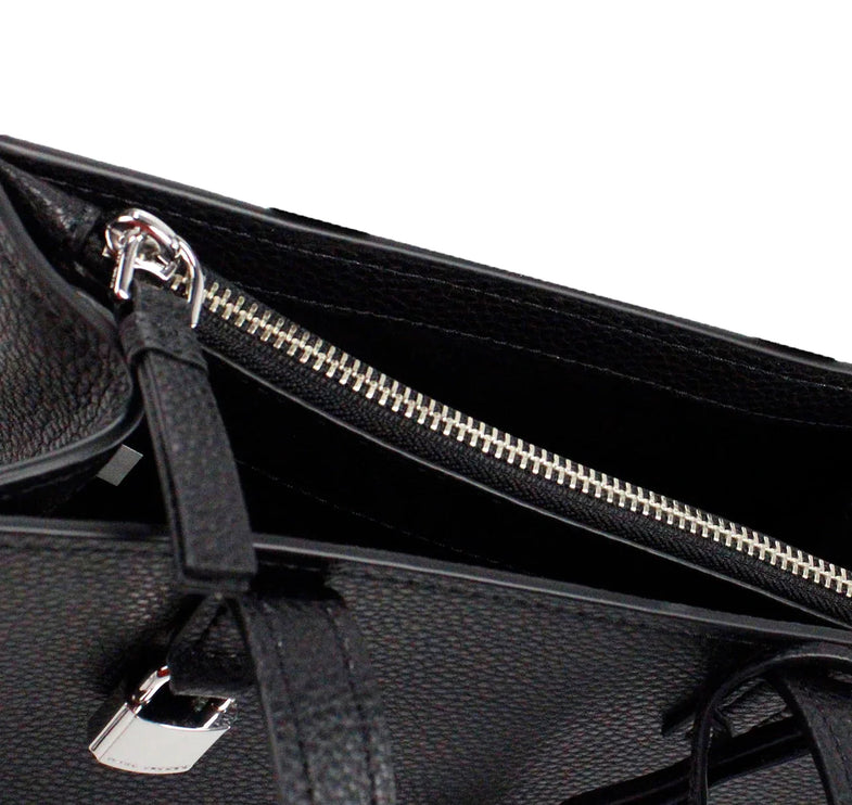 Marc Jacobs Women's Mini Grind Branded Leather Tote Bag Black