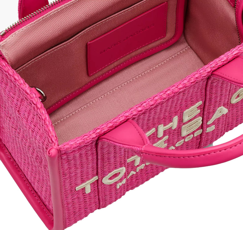 Marc Jacobs Women's The Woven Small Tote Bag Hot Pink