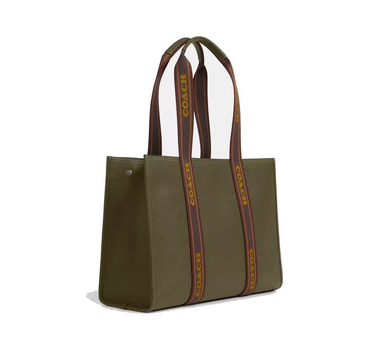 Coach Women's Large Smith Tote Gunmetal/Olive Drab