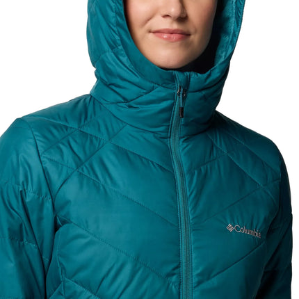 Columbia Women's Heavenly Long Hooded Jacket River Blue