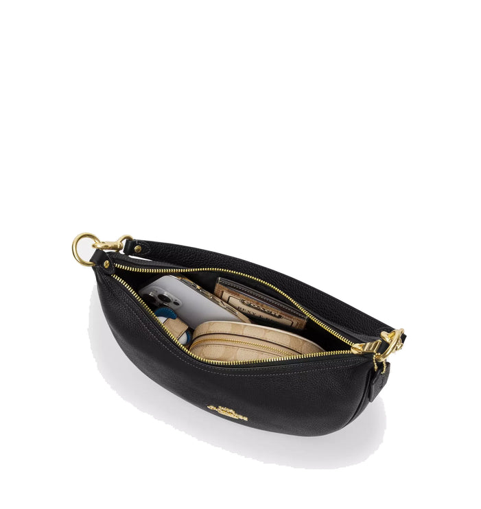 Coach Women's Aria Shoulder Bag Gold/Black - Hemen Kargoda