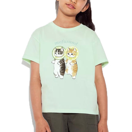 Uniqlo Kid's Mofusand UT Short Sleeve T-Shirt 51 Green