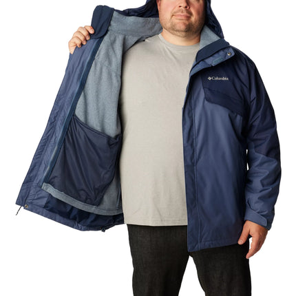 Columbia Men's Big Bugaboo II Fleece Interchange Jacket Dark Mountain/Collegiate Navy