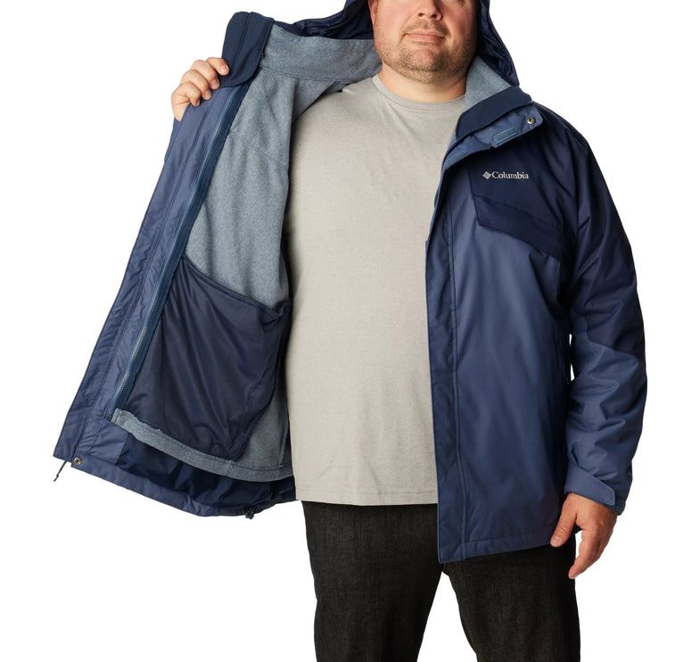 Columbia Men's Big Bugaboo II Fleece Interchange Jacket Dark Mountain/Collegiate Navy