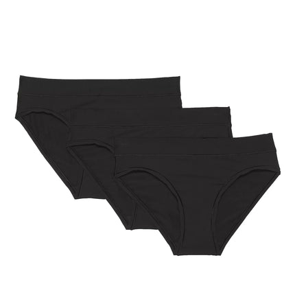 lululemon Women's UnderEase Mid-Rise Bikini Underwear 3 Pack Black