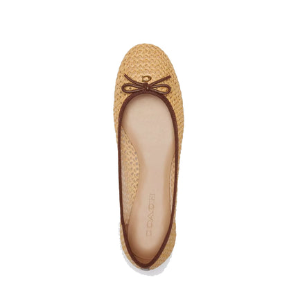 Coach Women's Abigail Flat Natural/Saddle