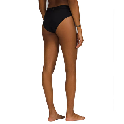 lululemon Women's UnderEase Mid-Rise Bikini Underwear 5 Pack Black