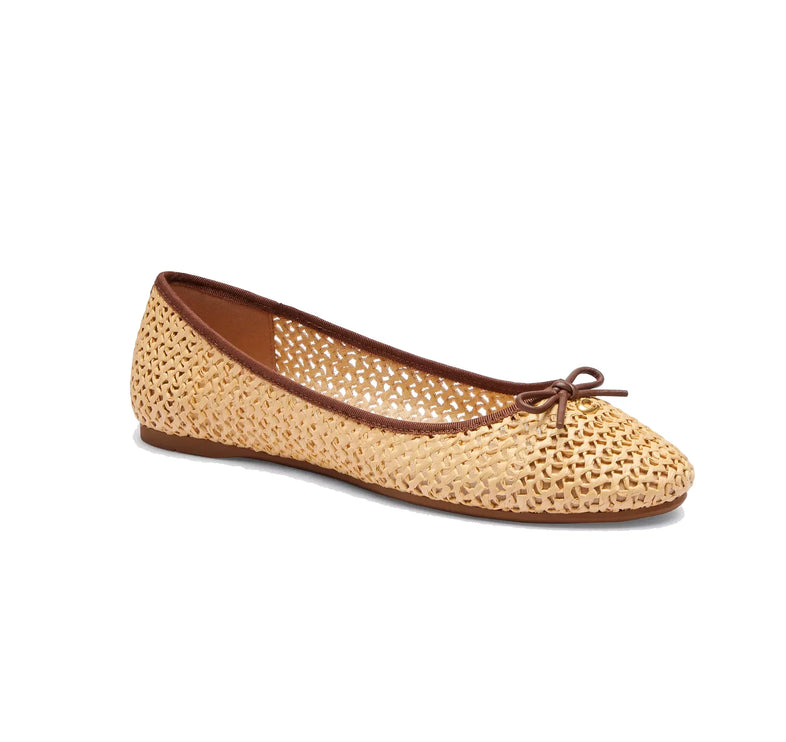 Coach Women's Abigail Flat Natural/Saddle