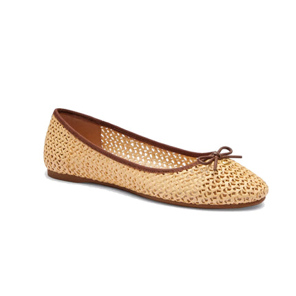 Coach Women's Abigail Flat Natural/Saddle