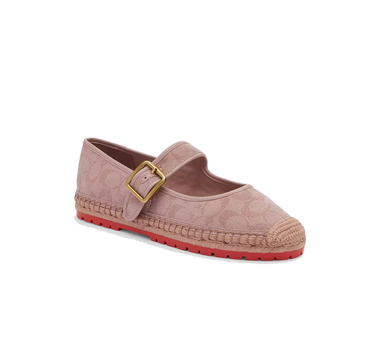 Coach Women's Courtney Espadrille In Signature Canvas Light Rose