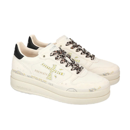 Premiata Women's Micol Sneakers Beige/Black 6794