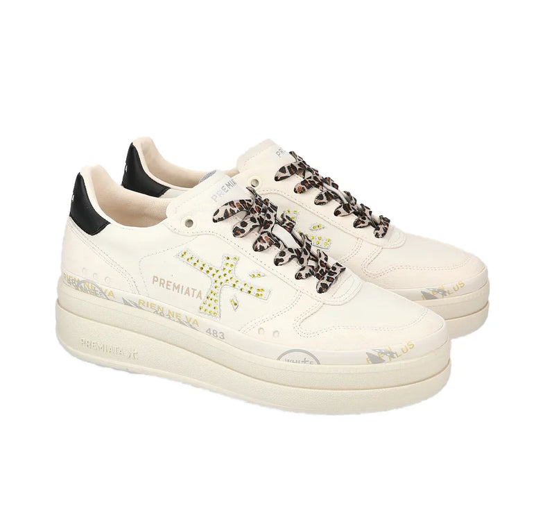 Premiata Women's Micol Sneakers Beige/Black 6794