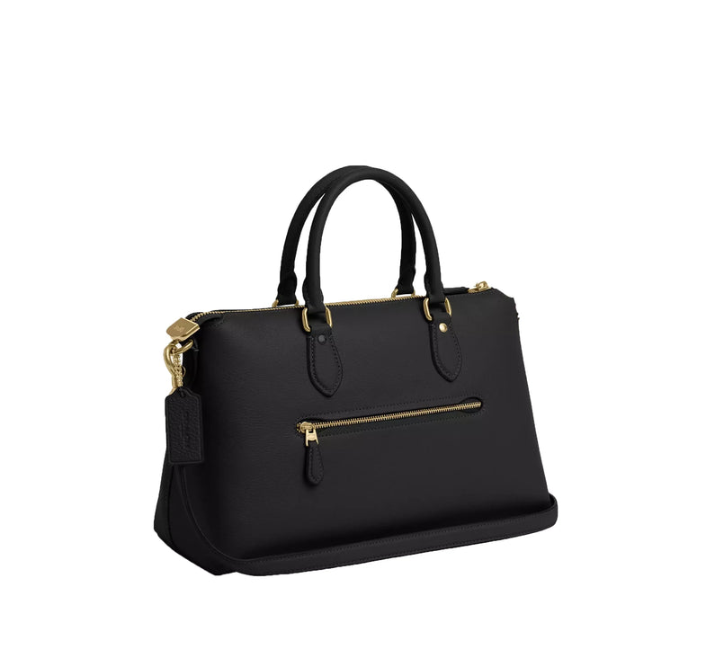 Coach Women's Georgia Satchel Gold/Black