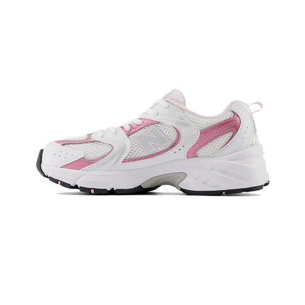 New Balance Grade School 530 White with Pink Sugar GR530RK