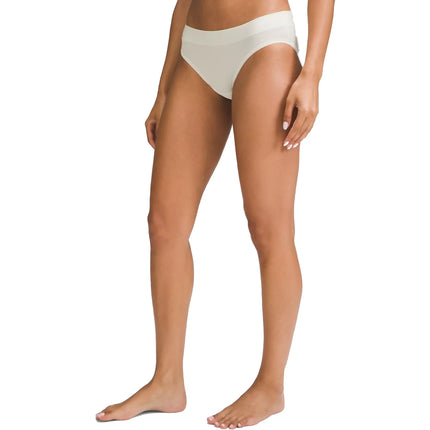 lululemon Women's UnderEase Mid-Rise Bikini Underwear 5 Pack Bone/Strawberry Milkshake/Jumie Stripe White Vapor/Windmill/Black